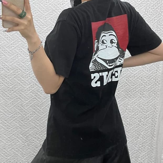 벤 데이비스 빈티지 스트릿 키치 빅프린팅 반팔티 M C12863