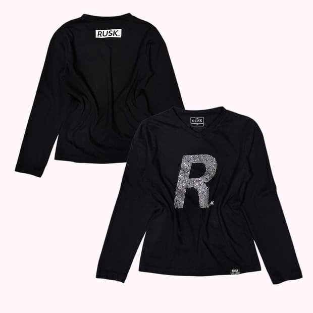 cubic R logo slim t-shirt