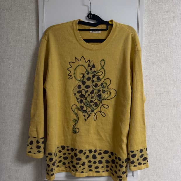 vintage dot sweater top 
