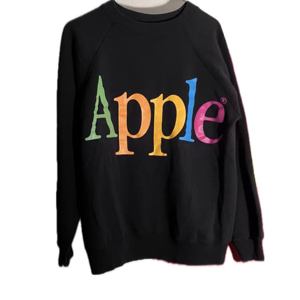 빈티지 애플 스웻 90s usa made vintage apple