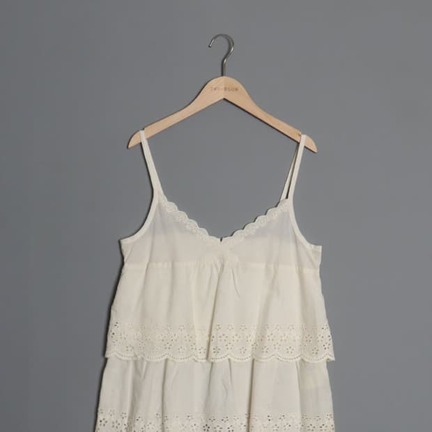 pink adobe Lace Scallop Camisole