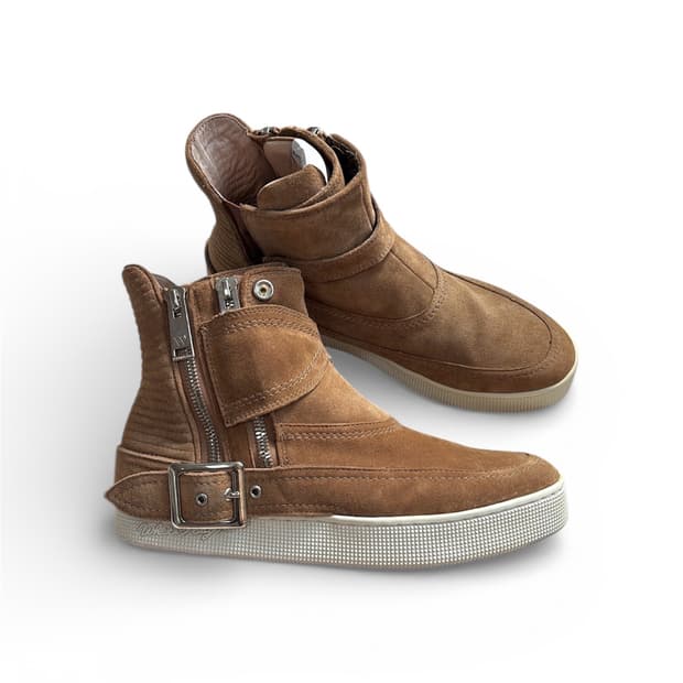 White Flags Bandanna Biker Boots