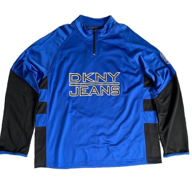 DKNY Jeans Quarter-Zip 저지