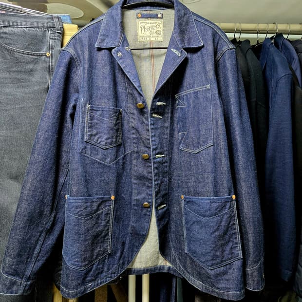 Pherrow's 페로우즈 데님 커버올 자켓 (105)