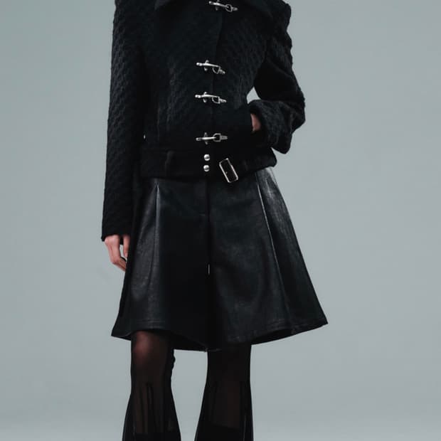 Grace elwood 버클 알파카 울 자켓