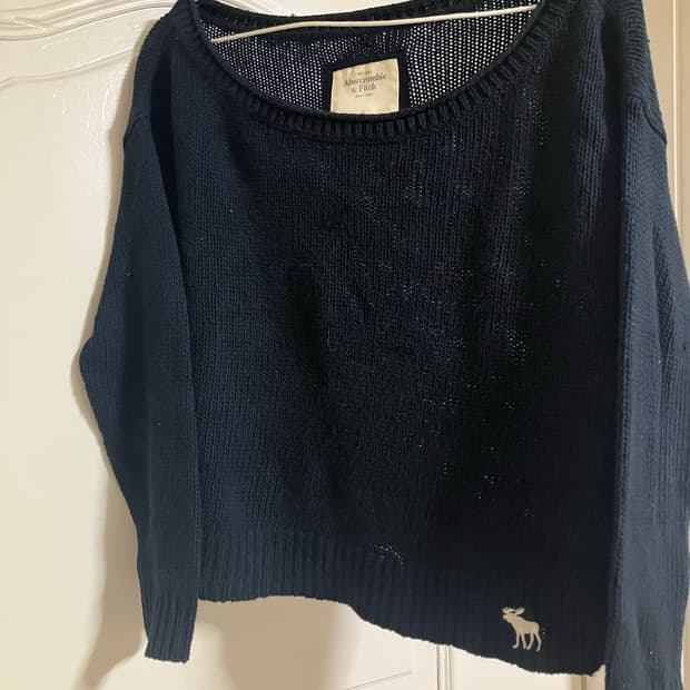 아베크롬비 네이비 니트