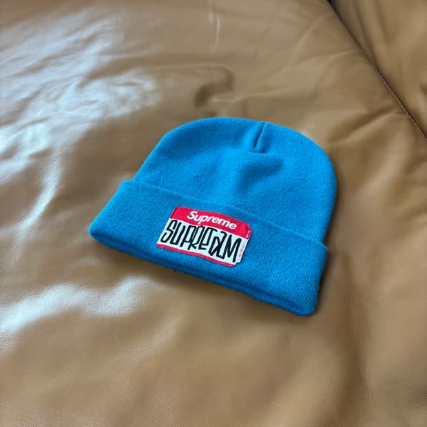 슈프림 비니 모자 곤즈 네임택 틸