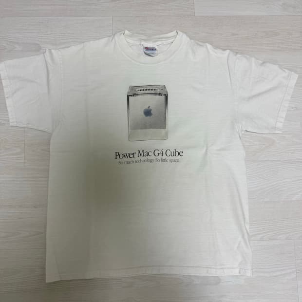 00s 애플 g4 cube 프로모 티셔츠