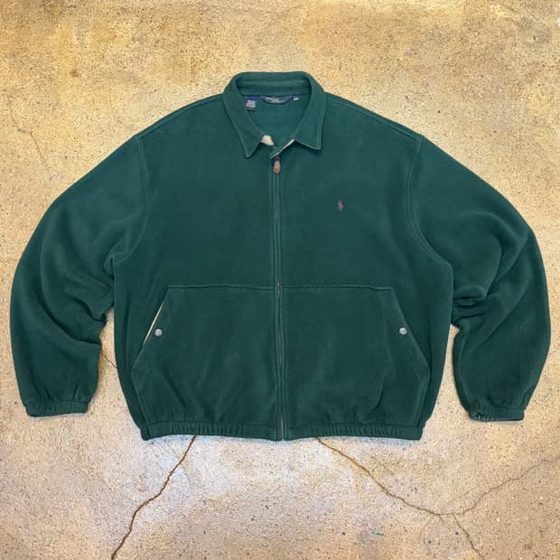 90s Made in USA 빈티지 폴로랄프로렌 플리스 스윙자켓 스윙탑