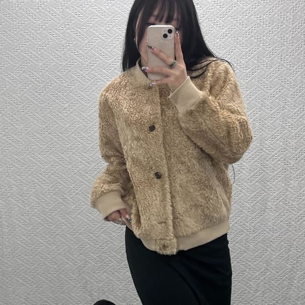 유니클로 이네스 드 라 프라상쥬 폭닥 양털 자켓 XL C07642