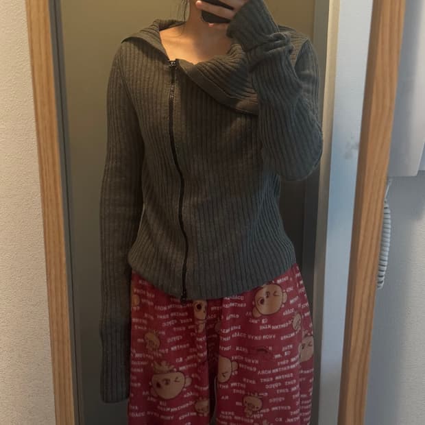 Open yy 니트 집업