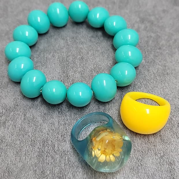 mint bracelet set