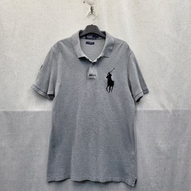 폴로 랄프로렌 빅포니 반팔 카라티 그레이