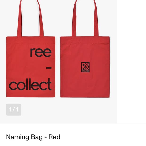Ree collect red naming bag
