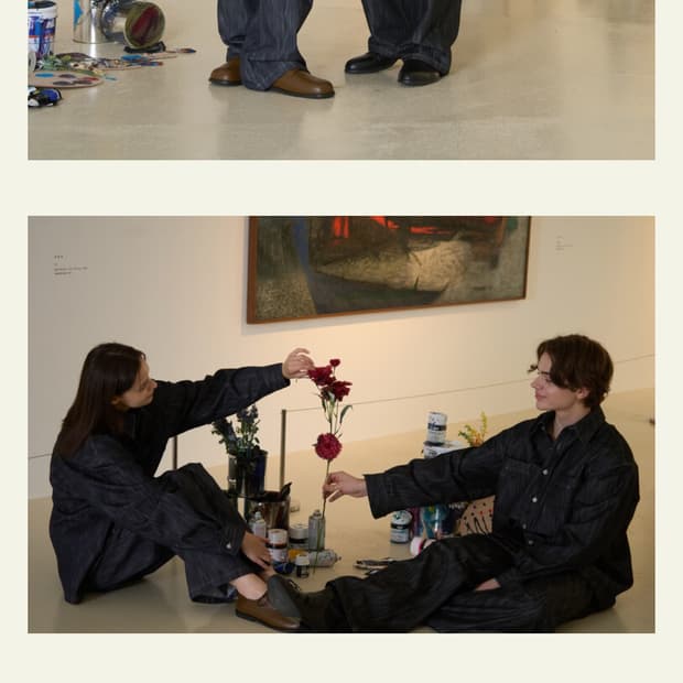 Waviness 데님 셋업