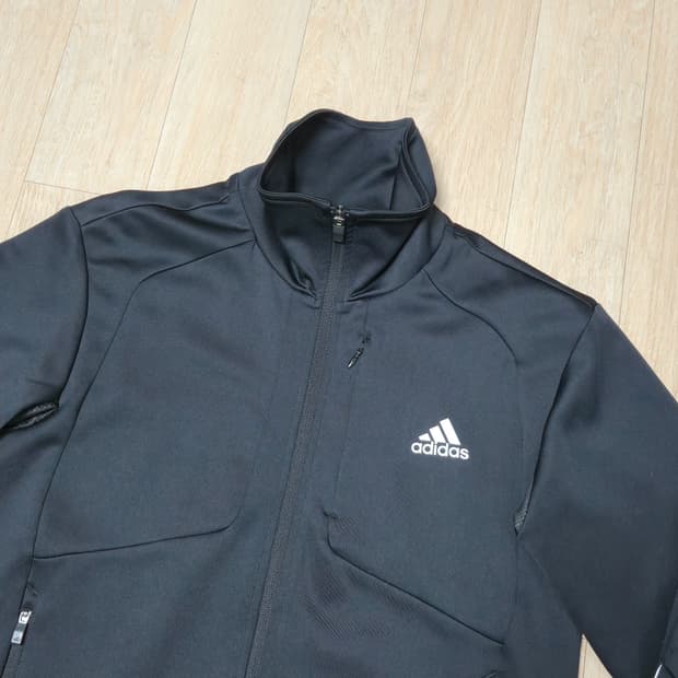90) 블랙 아디다스 삼선 트레이닝 자켓 져지 트랙탑 프로모션