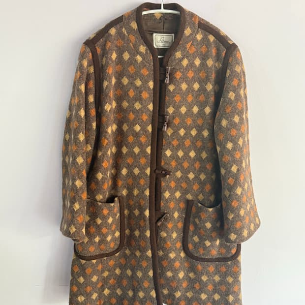 일본빈티지)떡볶이 니트 코트 