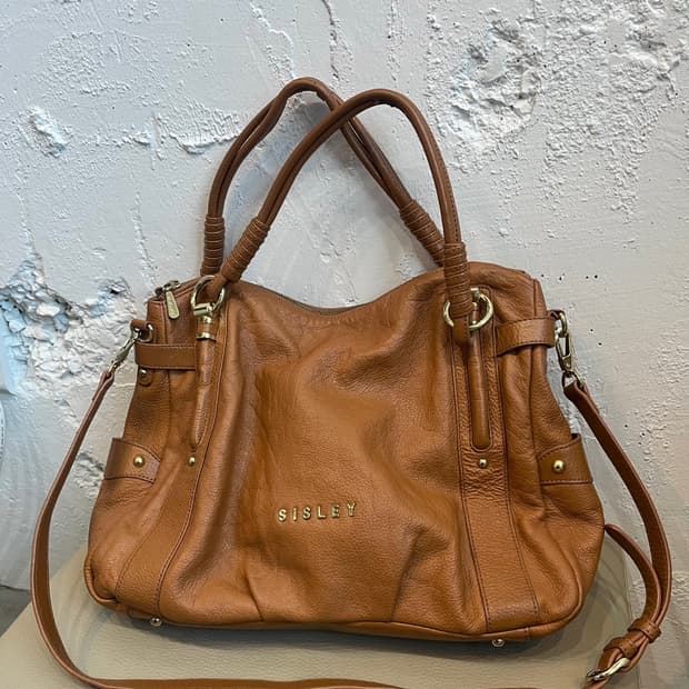 시슬리 소가죽 숄더백 크로스백