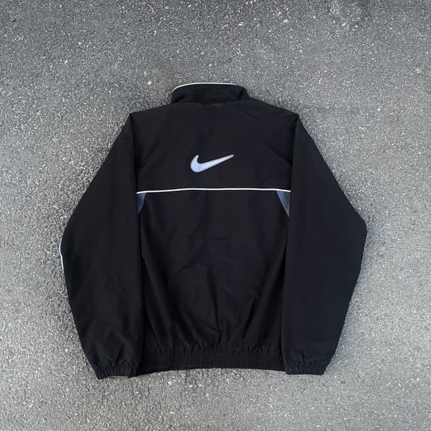 90s 팀 나이키 올드스쿨 백로고 바람막이 빅스우시 트랙자켓 L
