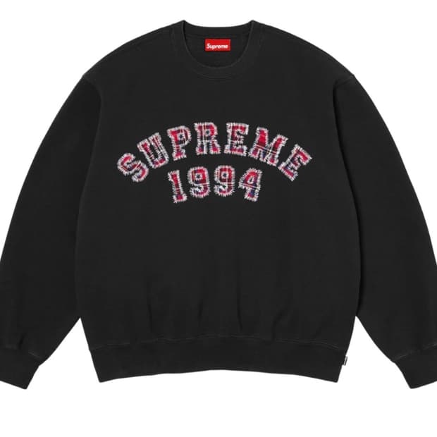 슈프림 플레이드 아크 맨투맨 블랙 새상품 판매합니다. 