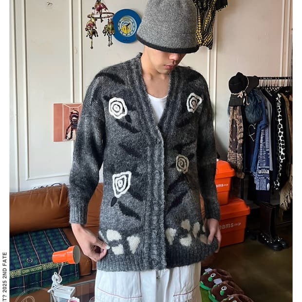 1970-80s Vintage Mohair Knit Cardigan