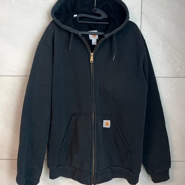 칼하트 미드웨이트 후드집업 블랙 [S]