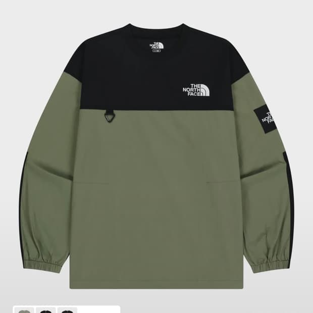 노스페이스 화이트라벨 알바니 크루넥 라이트 카키 M