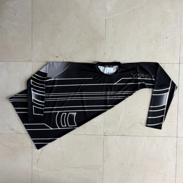 Y/Project draped moto print long sleeve