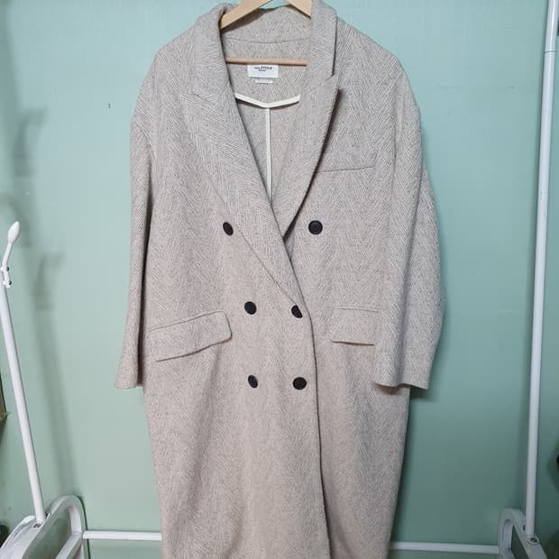 이자벨마랑 헤링본 롱코트 38