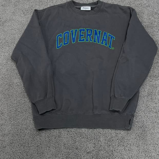 (S) 커버낫 스펠아웃 맨투맨 차콜