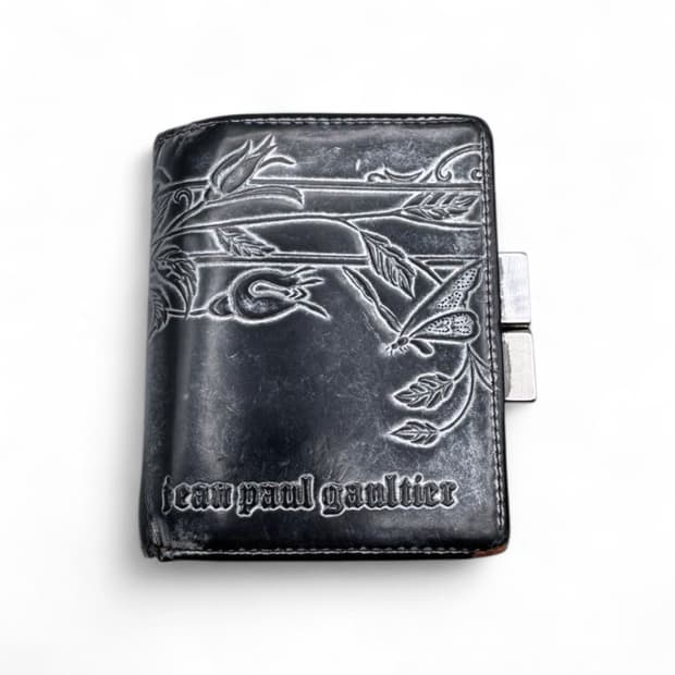 장폴고티에 뉴로즈 가죽 지갑