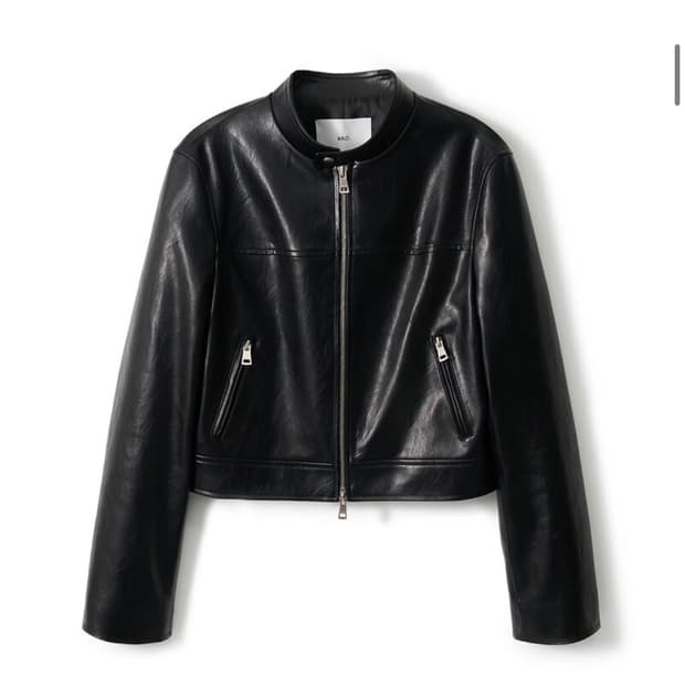 카일로 RACING LEATHER JACKET (BLACK)- S