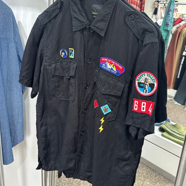 Hysteric glamour patch work shirts