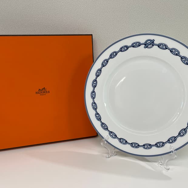 에르메스 샹달 블루 플레이트 1P HERMES