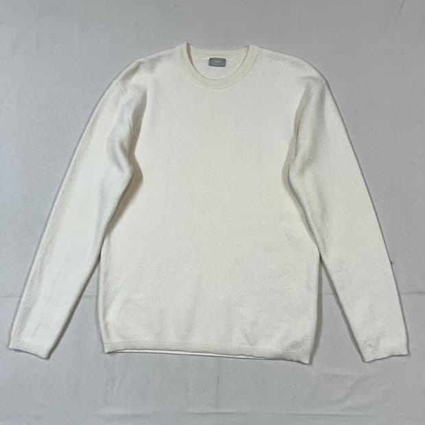 M) coor 쿠어 라운드넥 메리노 울 니트 스웨터 아이보리