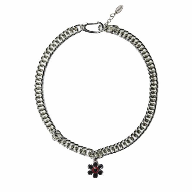 BOLD FLOWER CHAIN NECKLACE 볼드 플라워 체인목걸이