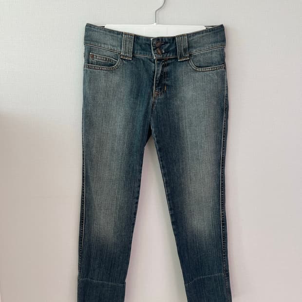 GAP 갭 청바지 25인치 로우라이즈 크롭드 데님