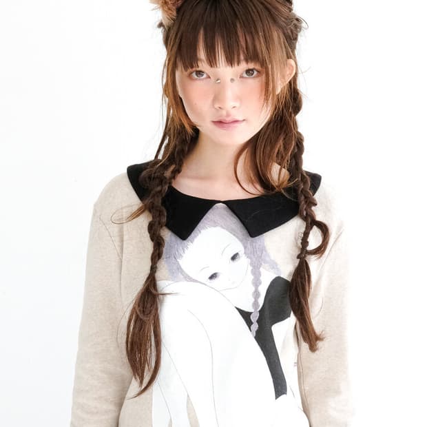 샵페어리 fa.er.ie girl painting collar shir