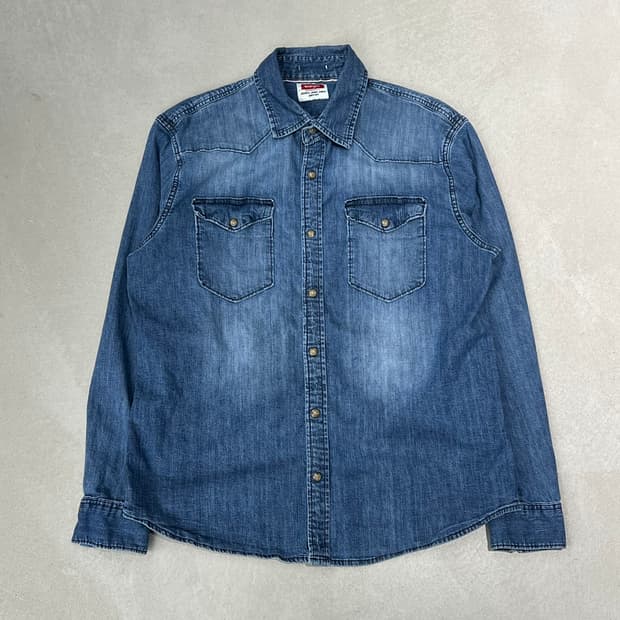 랭글러 워크 데님셔츠 s08969