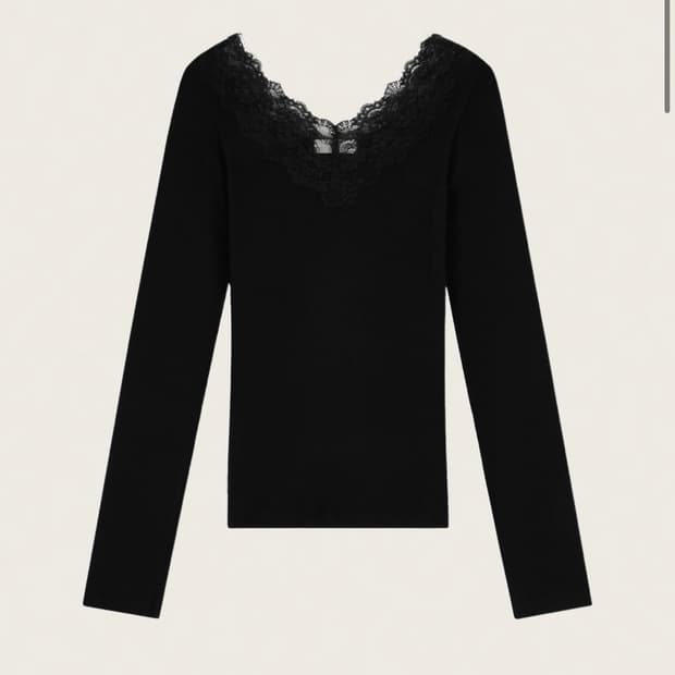 클리시어 크림도넛 롱슬리브 블랙 새상품 쓰리타임즈 글로니