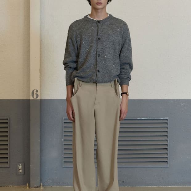 [S] STU 턱 팬츠 베이지