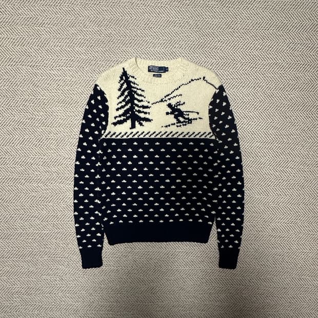 POLO RALPH LAUREN hand knit wool 100%