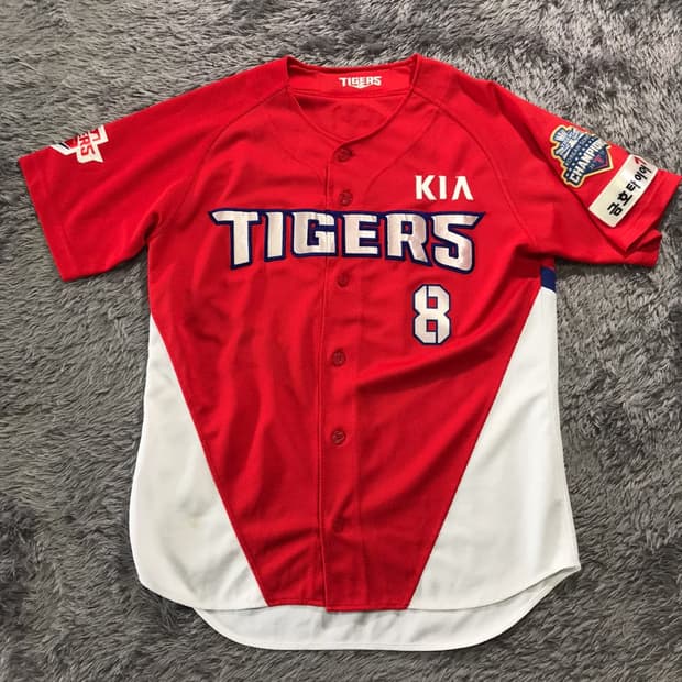 [[L, A급] 기아 타이거즈(KIA) 안치홍 야구 져지@195