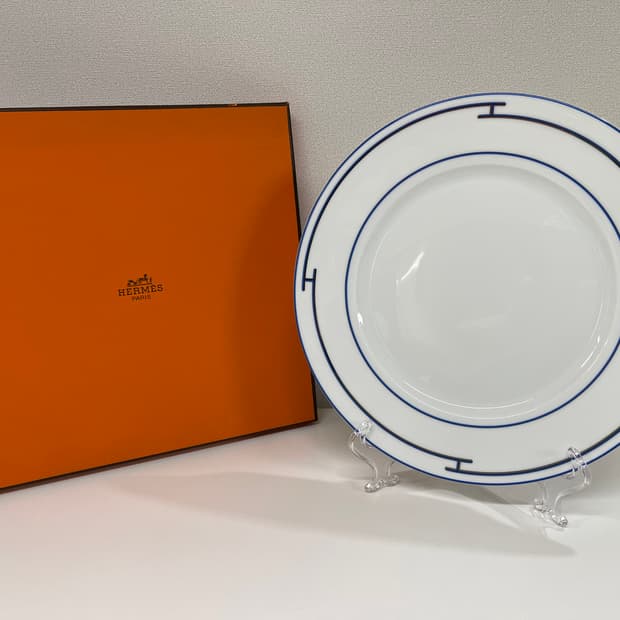 에르메스 리듬 블루 플레이트 1P 세트 HERMES