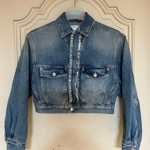 이로 데님 청자켓