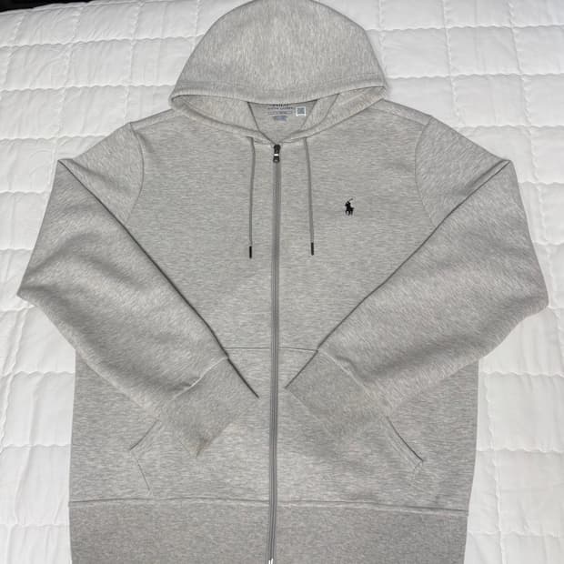 폴로랄프로렌 정품 신형 후드집업 L사이즈 라이트멜란지 컬러 