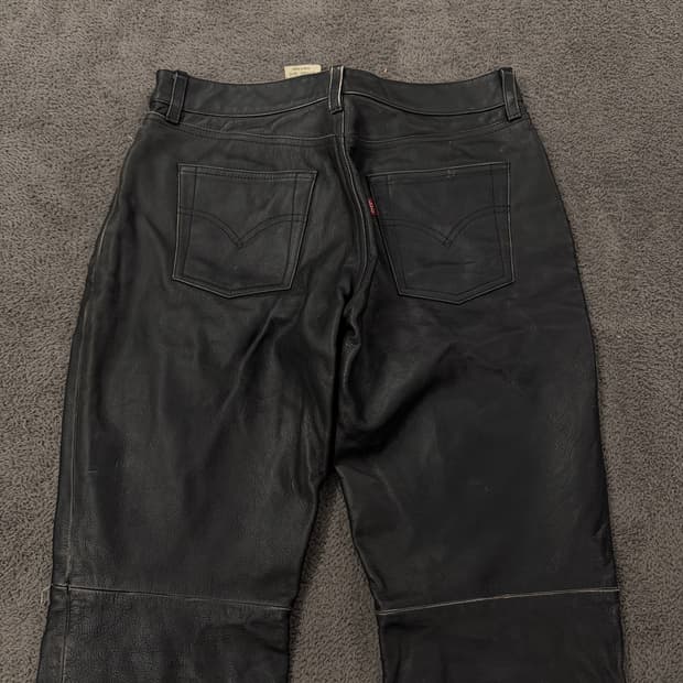 [정품/28X32] 리바이스 소가죽 레더 팬츠
