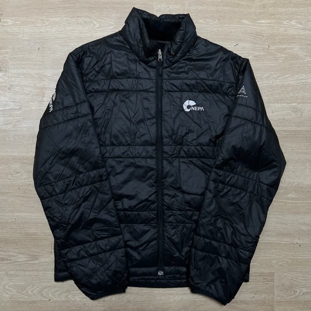 네파 에볼루션 로고 경량패딩 점퍼 [블랙] M/95