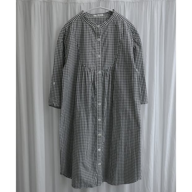Checked midi dress