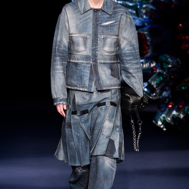 앤더슨벨 초회판 트롱프뢰유 더블 웨이스트 데님 자켓 XL